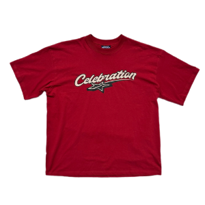 TBD Celebration OVER SIZE T-shirts RED