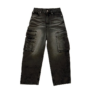 TBD XXL cargo pants Black Washed