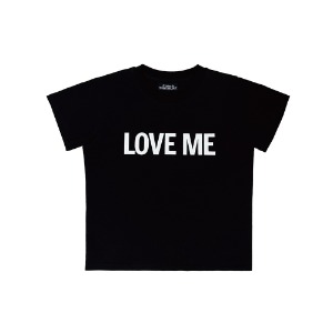 LOVE ME Half T-shirt BLACK